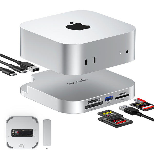 Mac Mini M4 Dock, Mac Mini Hub with USB 3.2 (Gen 2) 10Gbps