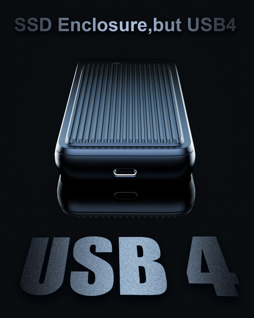 NewQ USB4 SSD Enclosure: USB 4.0, Thunderbolt 4/3 M.2 PCIe 4*4