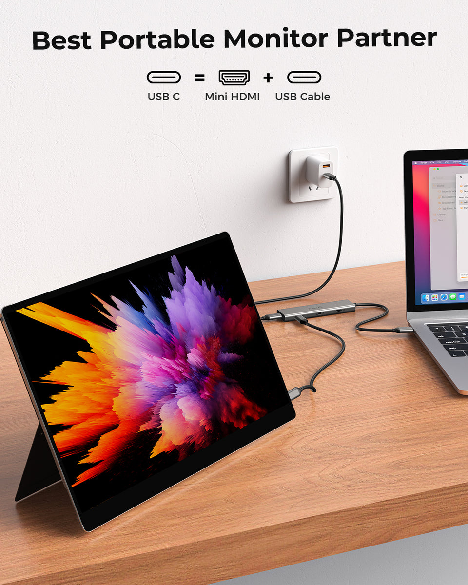 USB C Hub Support Dual 4K Type-C Monitors – NewQ Official