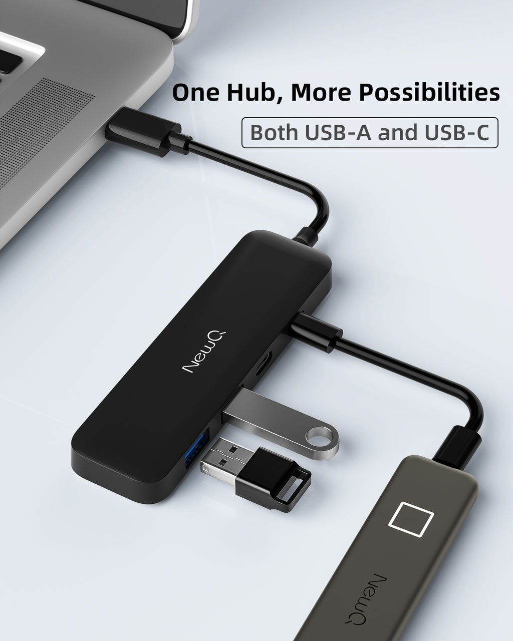 Dual USB C USB A 3.0 Hub