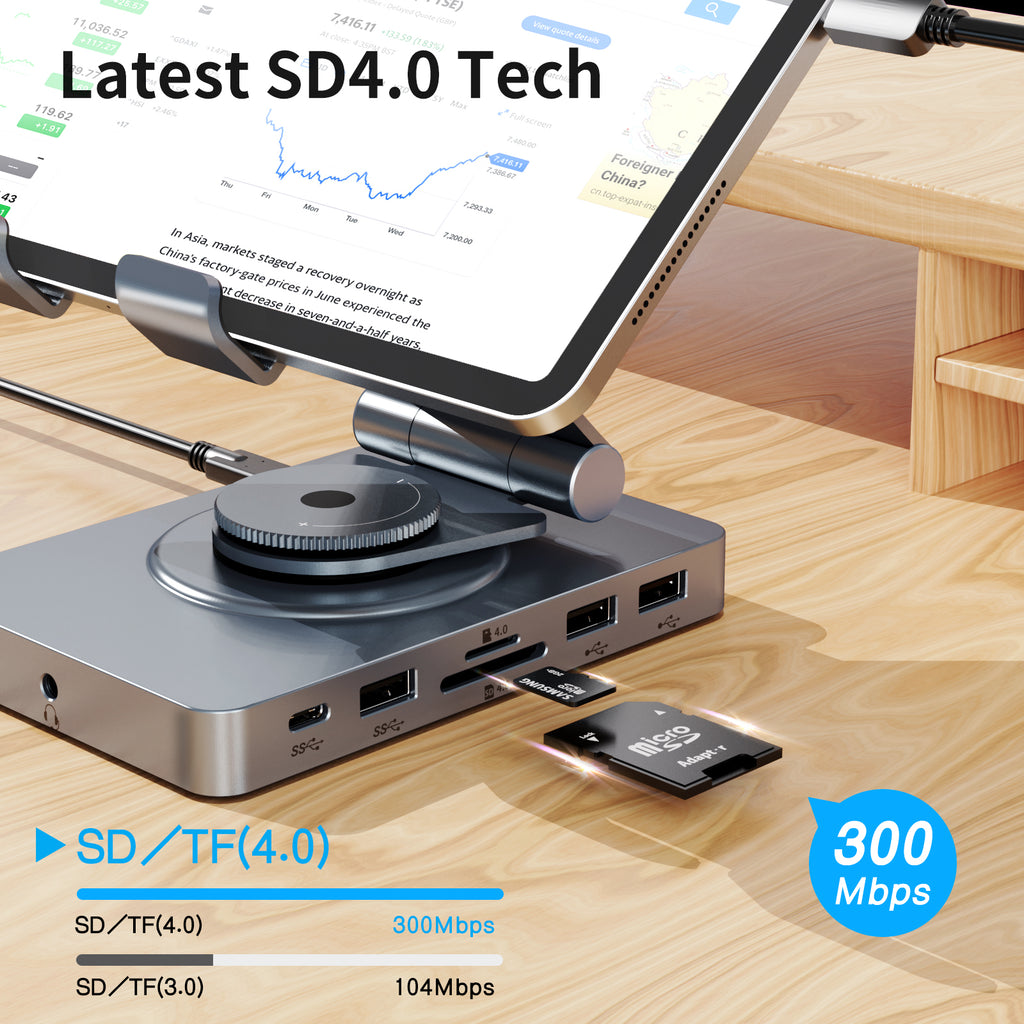 Versatile USB C Hub 11-in-1