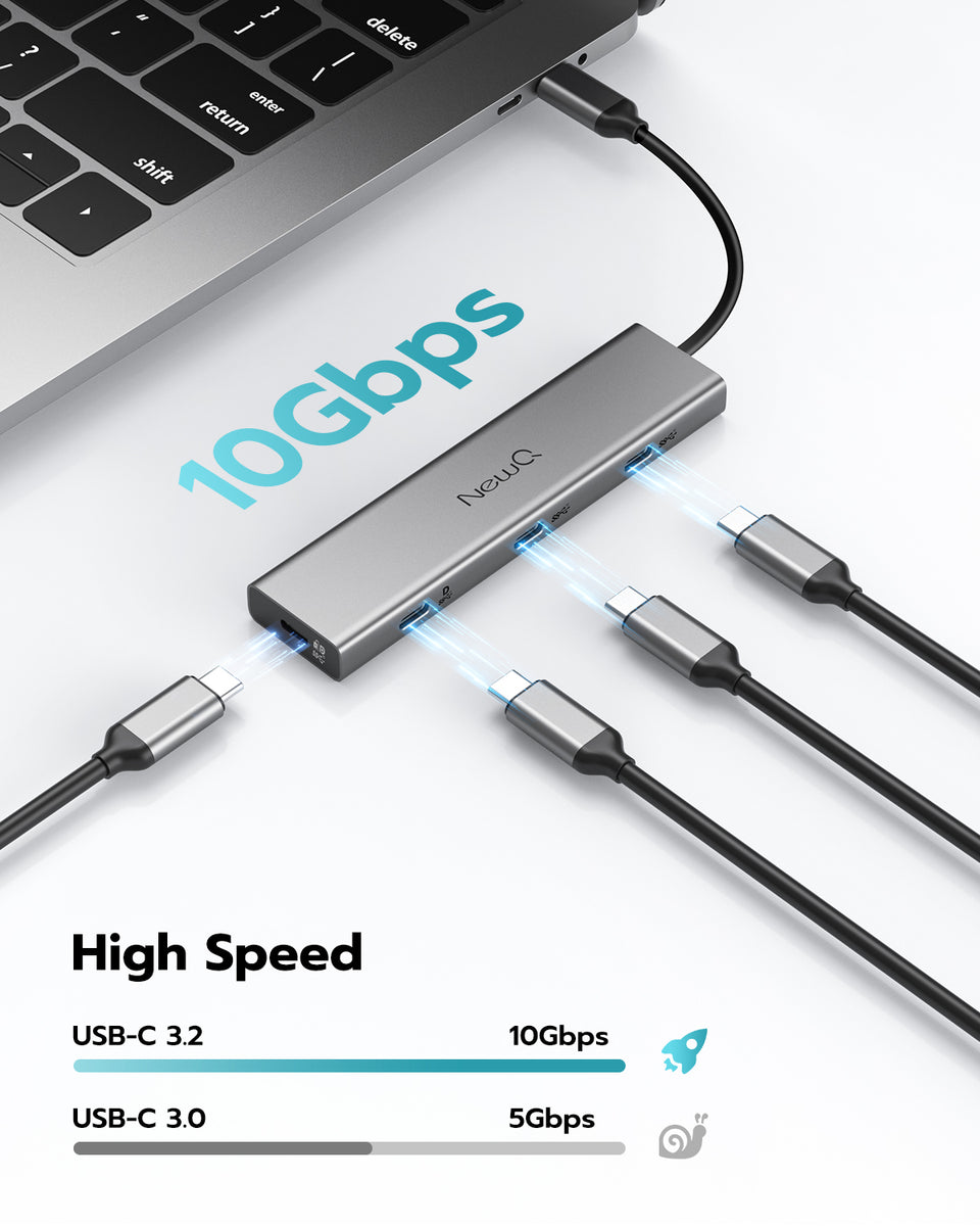 USB C Hub Support Dual 4K Type-C Monitors – NewQ Official
