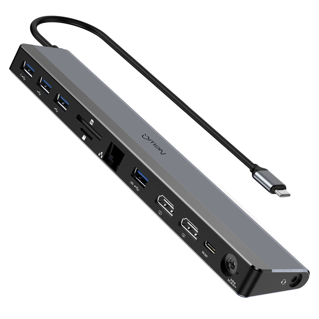 NewQ 12-in 1 USB C Docking Station with 96W Adapter