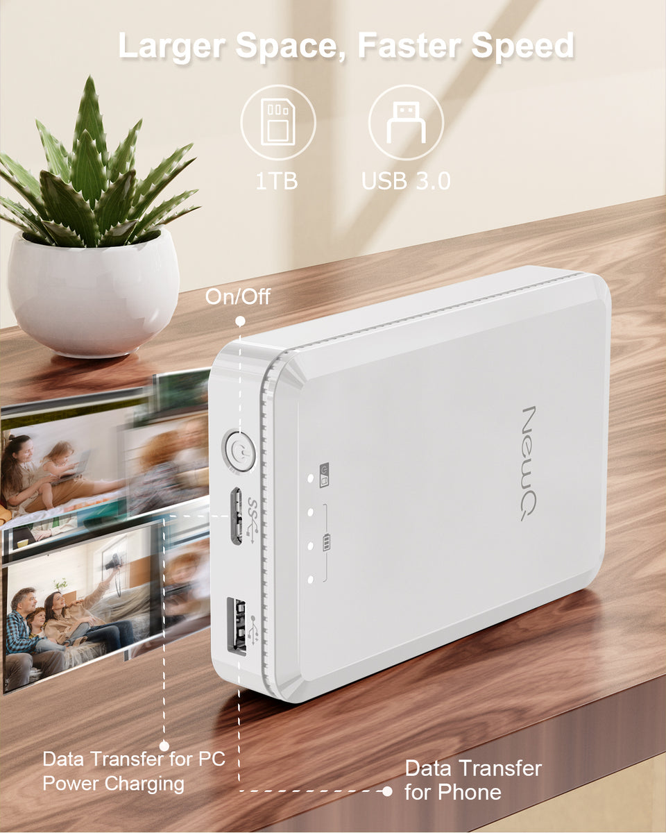 External Hard Drive for iPhone Computer 2TB – NewQ Official